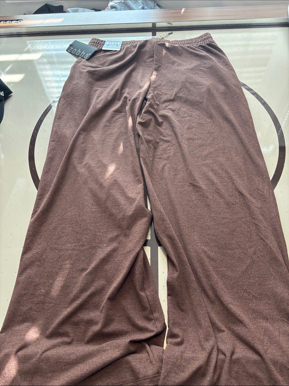 Zobha Straight Leg Lounge Pants in Chocolate Brown
